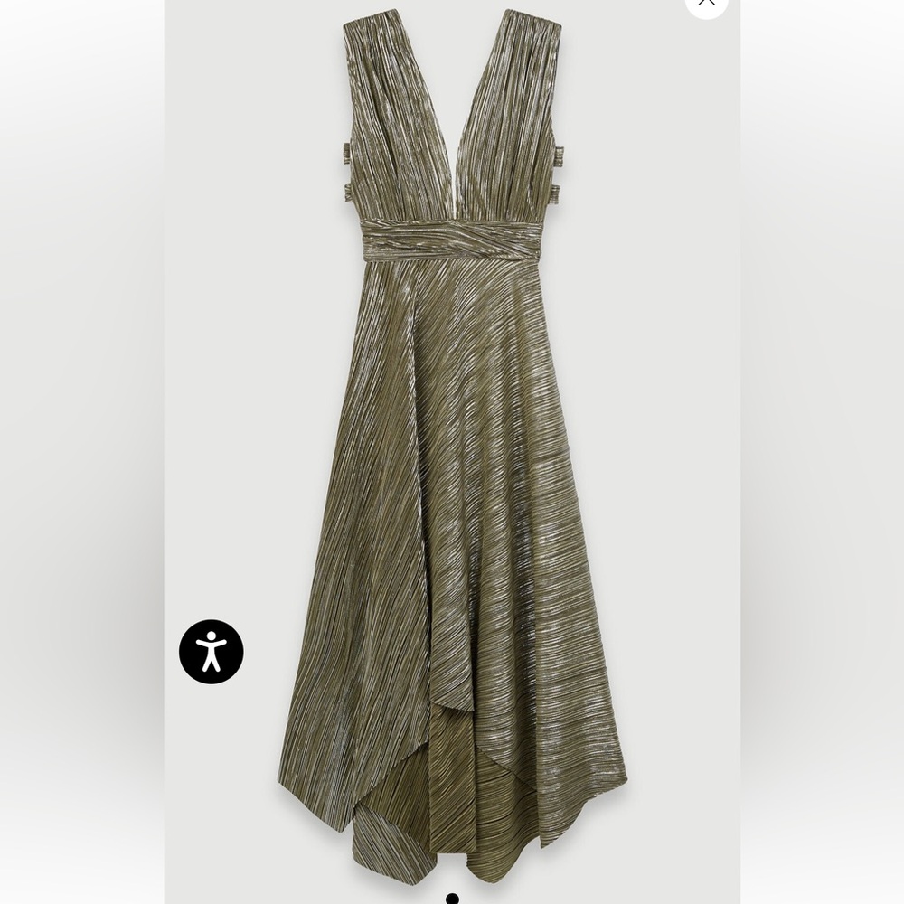 Maje Metallic Maxi Dress